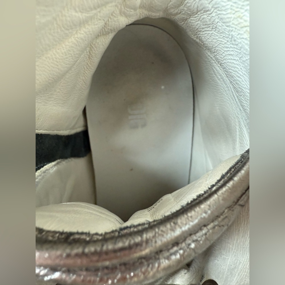 Zadig & Voltaire Women's Metallic Silver Sneakers - Picture 8 of 9